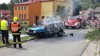 Ukázka hašení automobilu